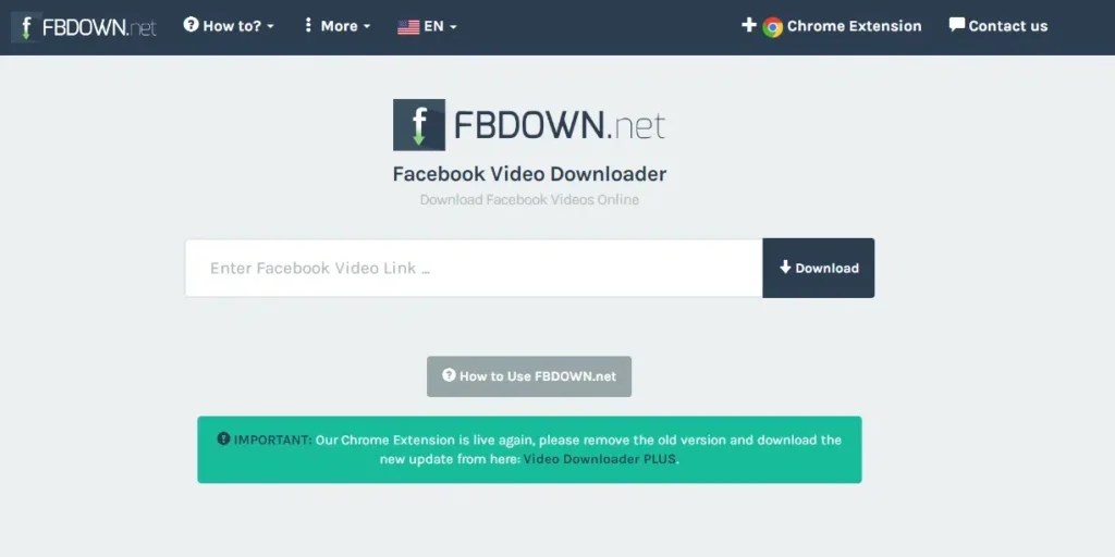 Download video facebook dengan FBDown. net