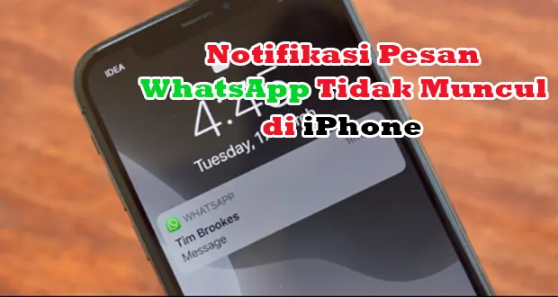 Kenapa Notifikasi Whatsapp Tidak Muncul Pada Iphone ?