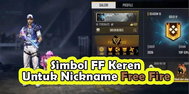 Simbol FF Keren Untuk Nickname Free Fire